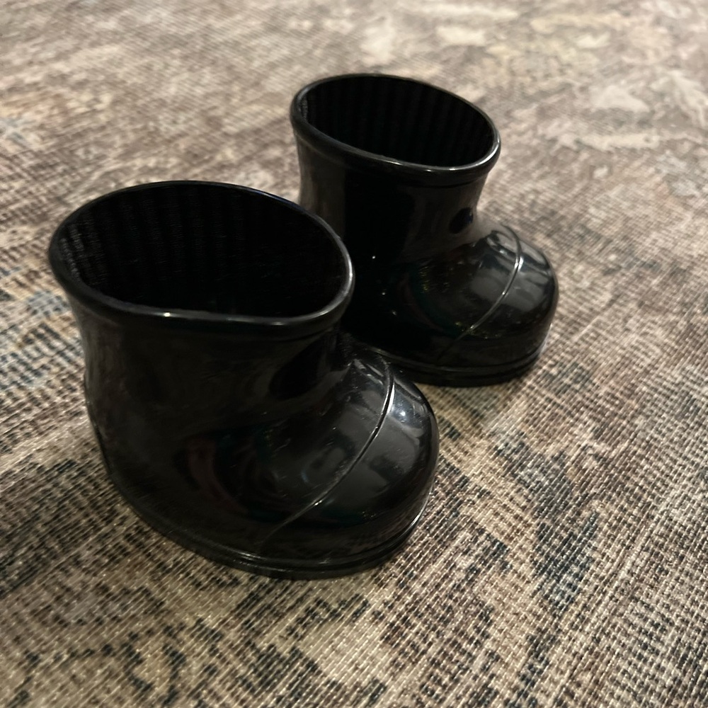 Build-A-Bear Workshop black rubber boots